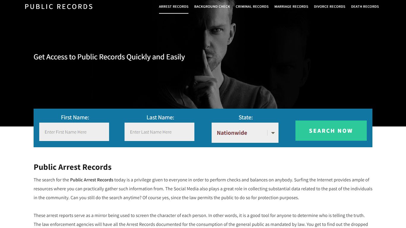 Public Arrest Records | Get Instant Reports On People